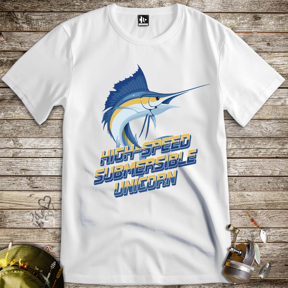 High-Speed Submersible Unicorn Tee-funny fishing t shirt-FISH-ROOM LLC