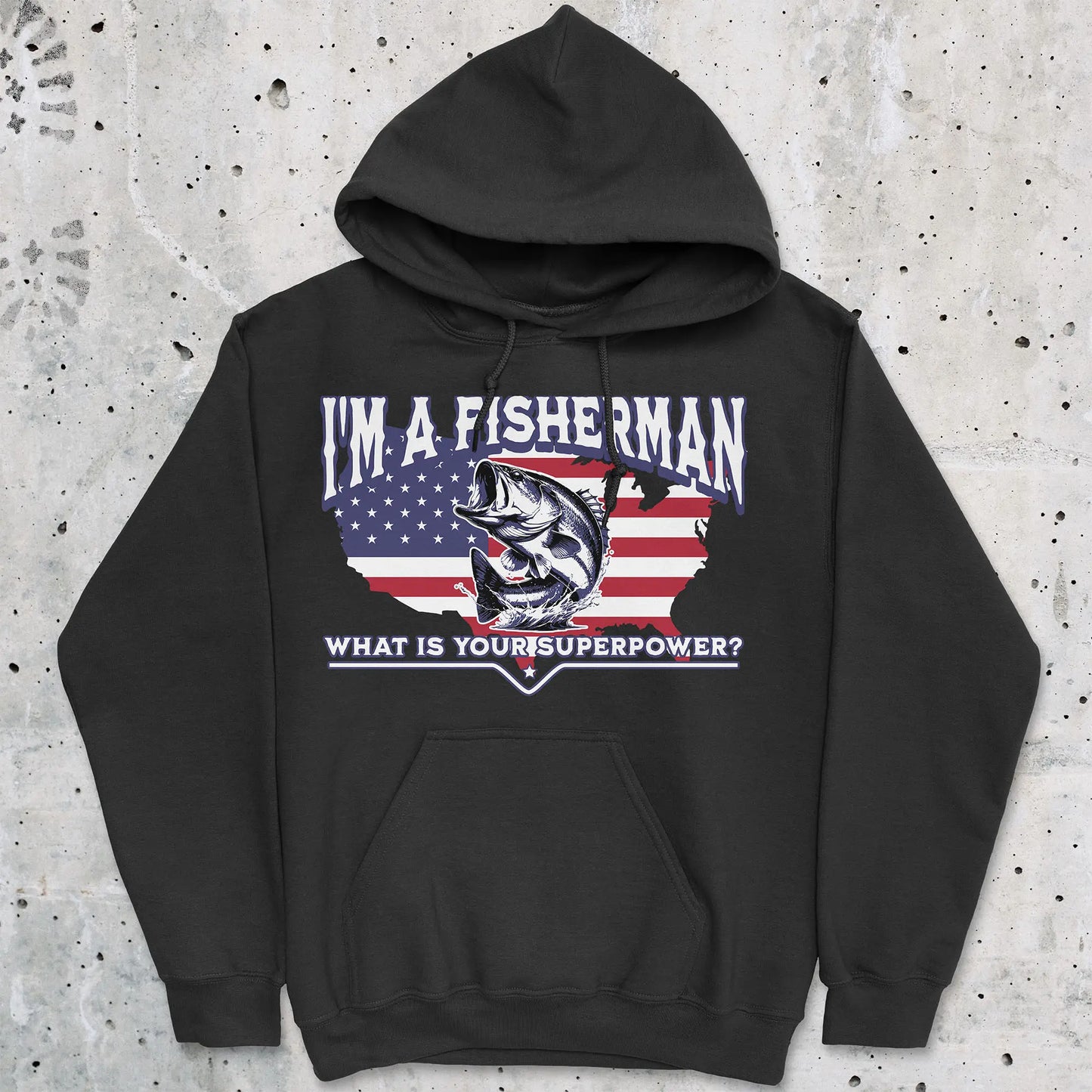 Black, Fisherman Superpower Hoodie – fish-room