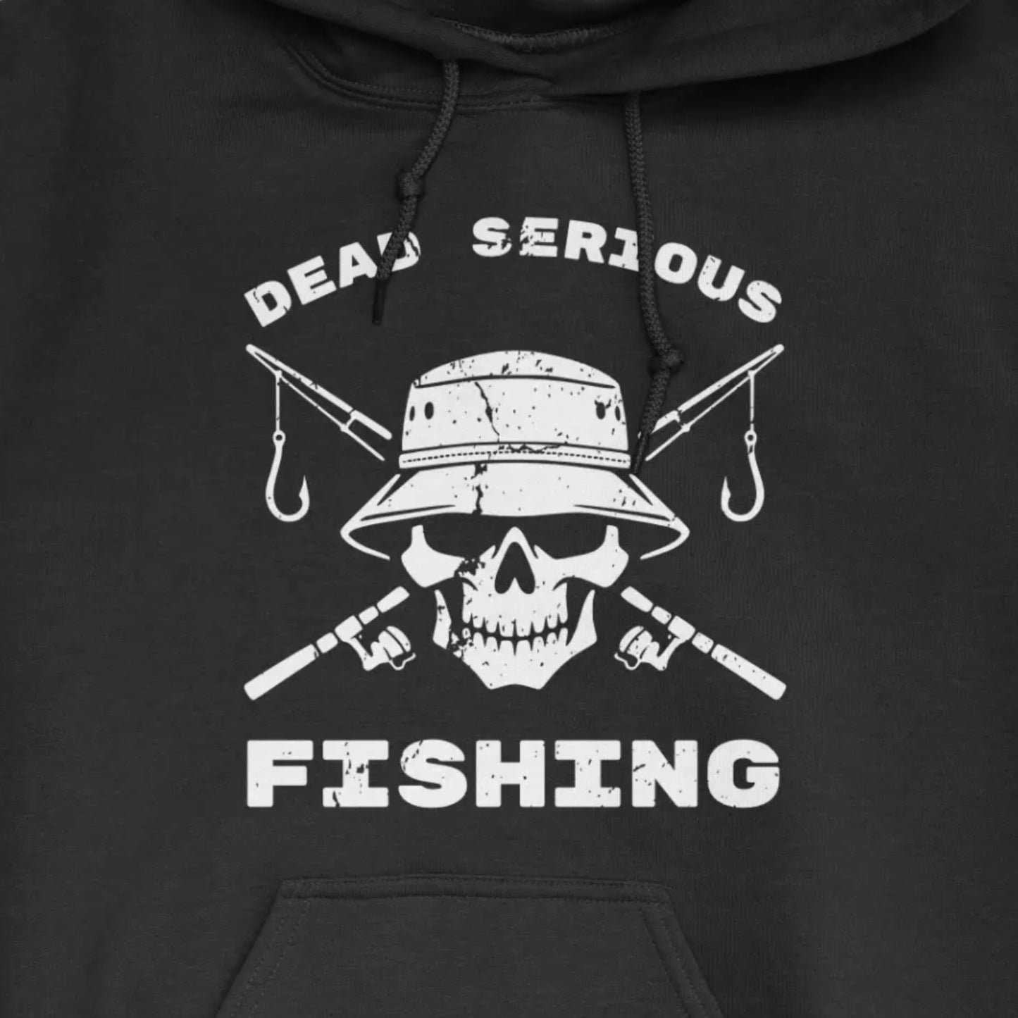 Black, Dead Serious Fishing Hoodie – fish-room