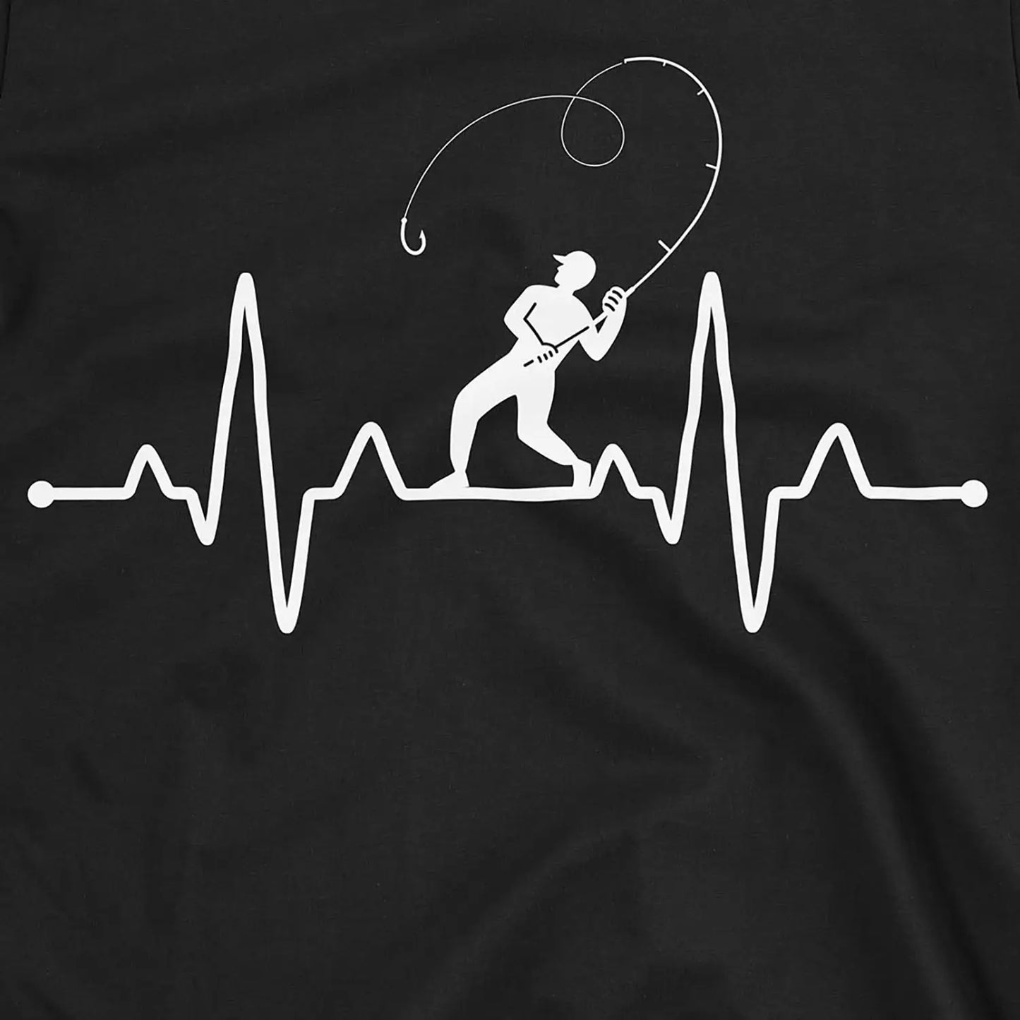 Black, Fisherman's Heart Line Tee – fish-room