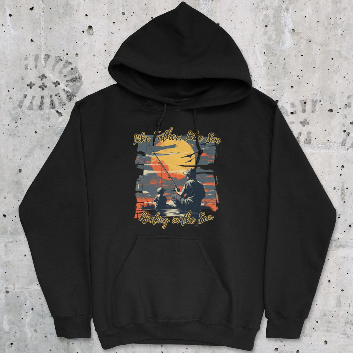 Black, Like Father Like Son Hoodie – fish-room