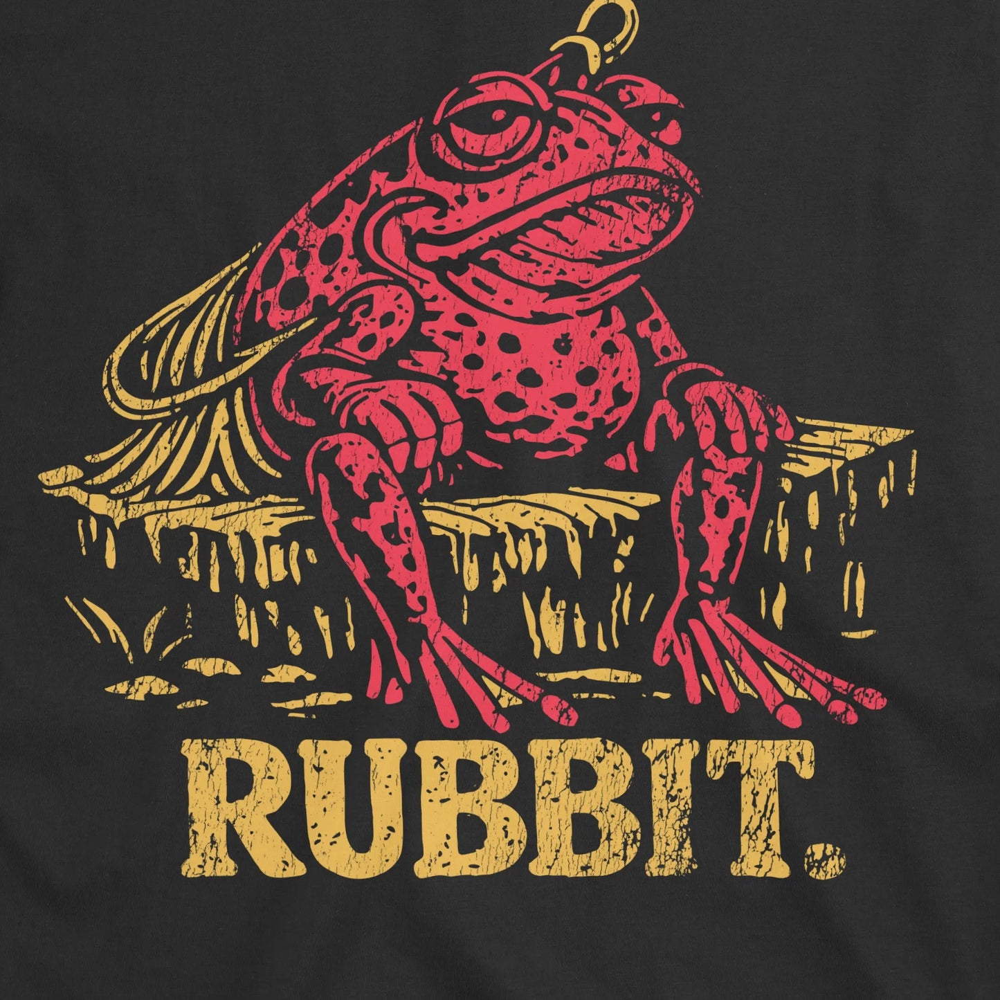 Black, Rubbit Frog Lure Fishing Tee – fish-room