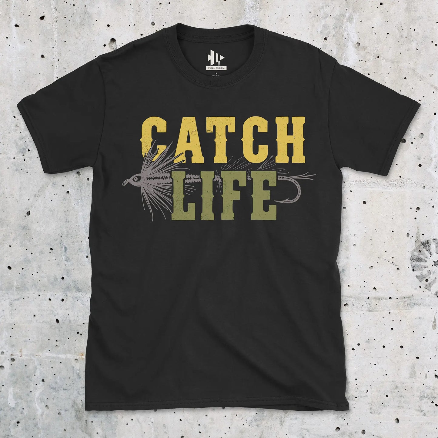 Black, Catch Life Tee – fish-room