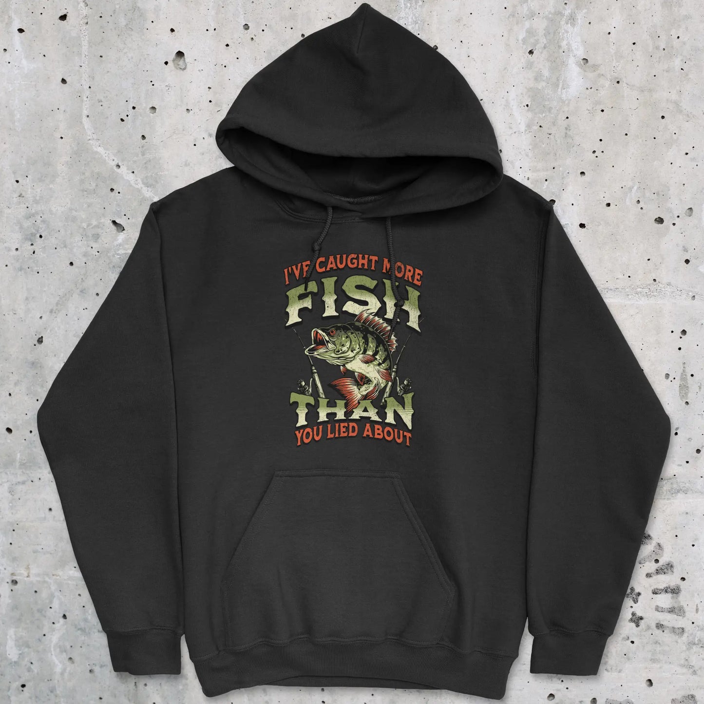 Black, I've Caught More Fish Than You've Lied About Hoodie – fish-room