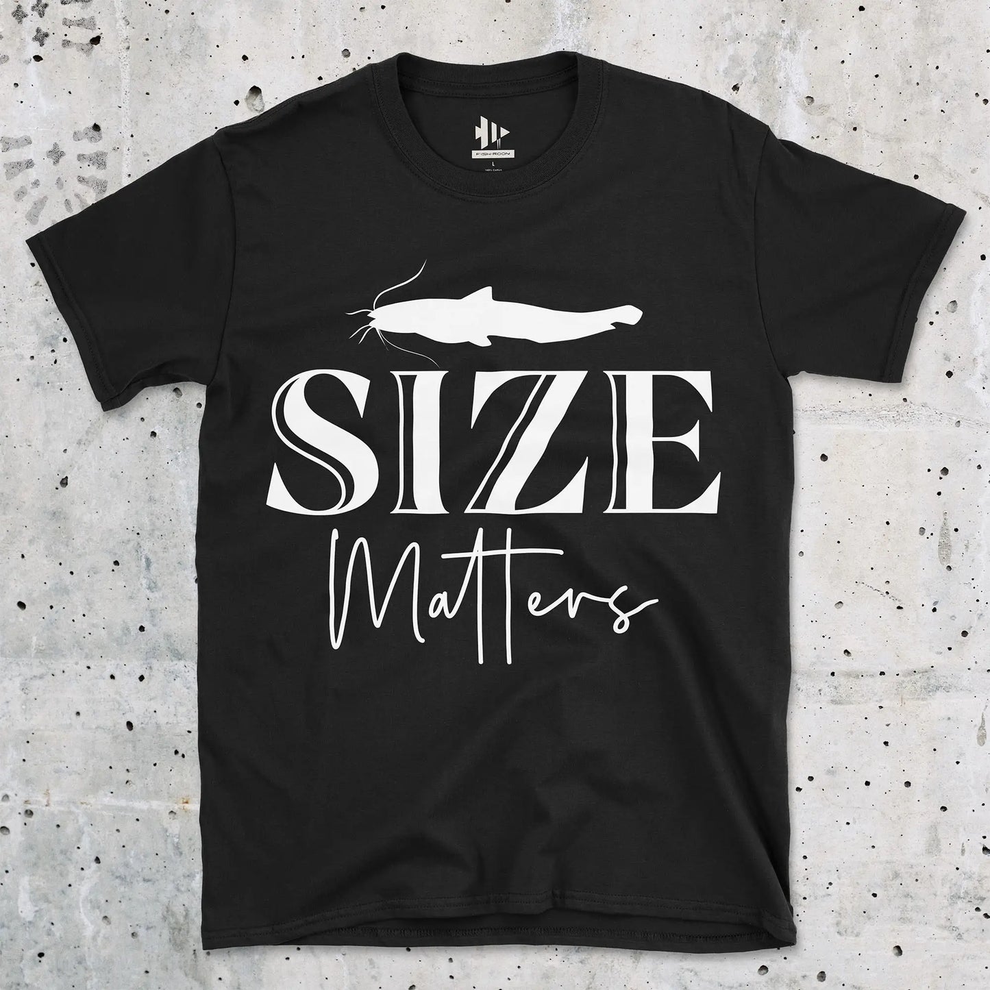 Black, Size Matters Tee – fish-room