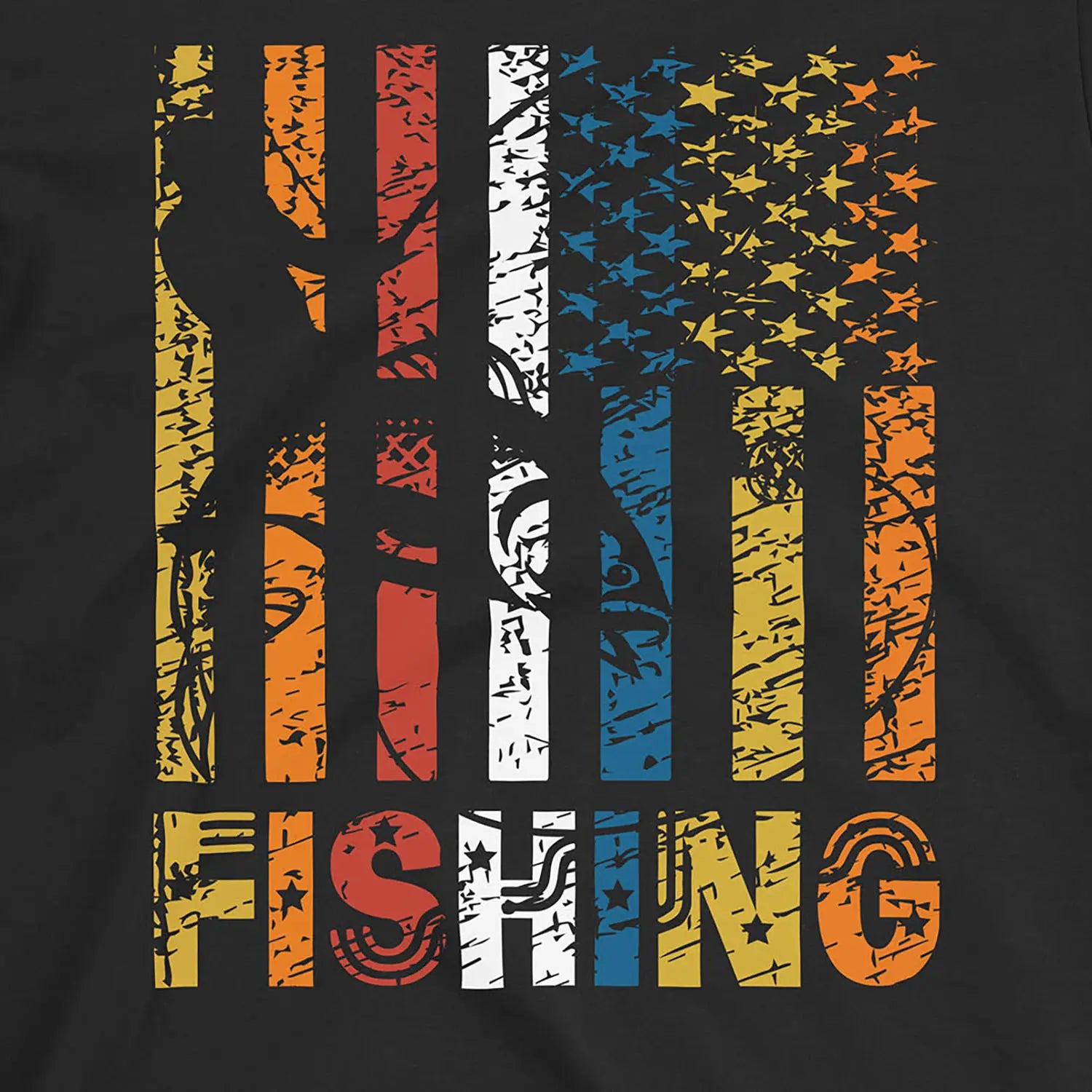 Black, Fishing USA Tee – fish-room