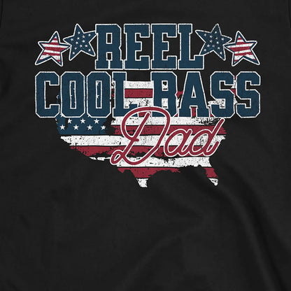 Black, Reel Cool Bass Dad Tee – fish-room