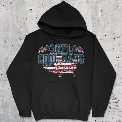 Black, Reel Cool Bass Dad Hoodie – fish-room