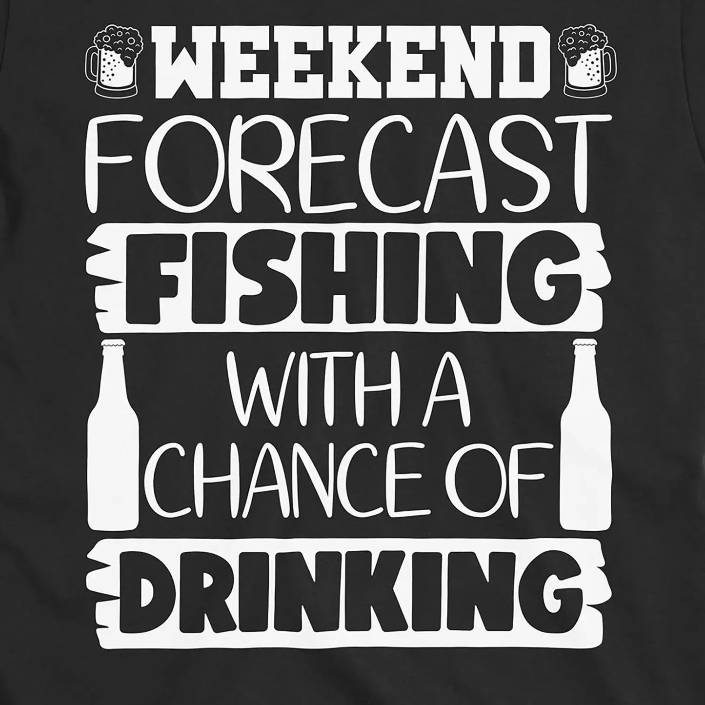 Black, Weekend Forecast Tee – fish-room
