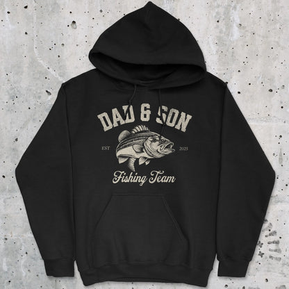 Black, Dad & Son Fishing Team Hoodie – fish-room