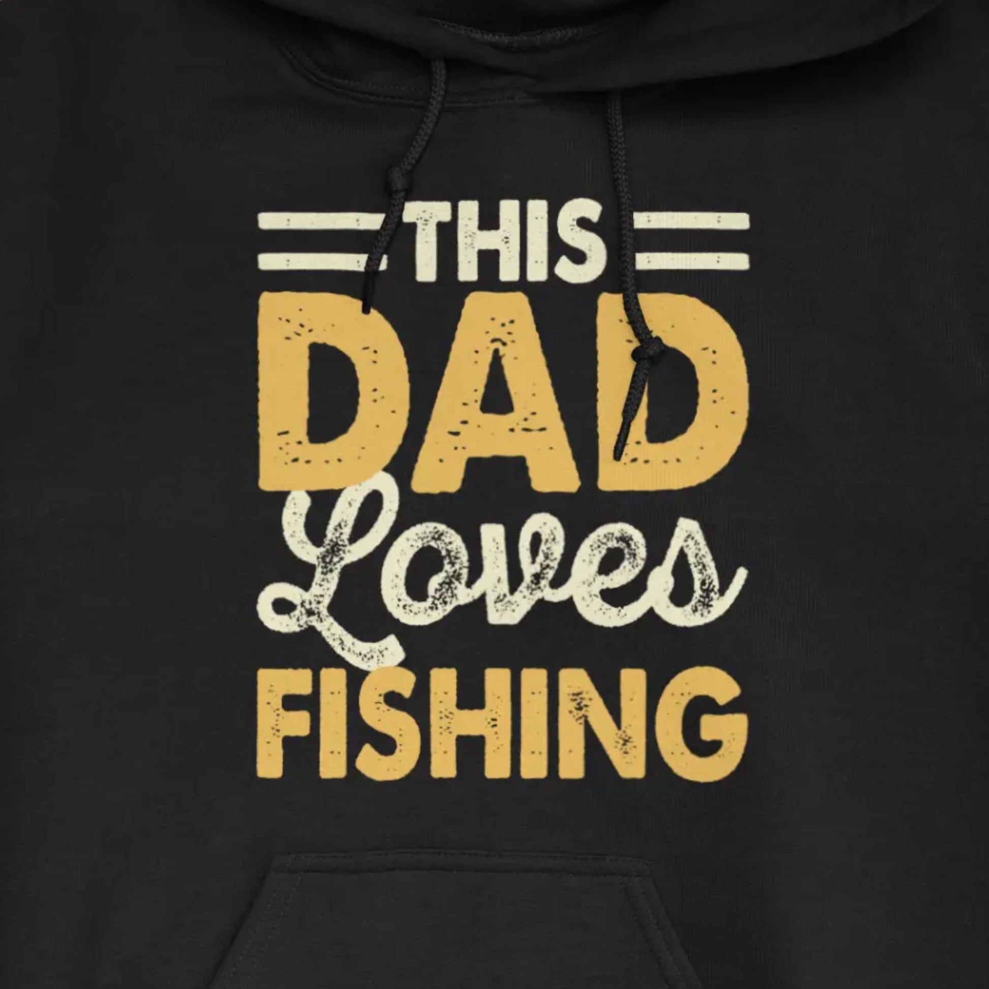 Black, This Dad Loves Fishing Hoodie – fish-room