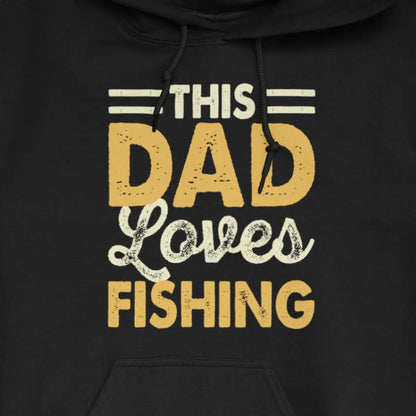 Black, This Dad Loves Fishing Hoodie – fish-room