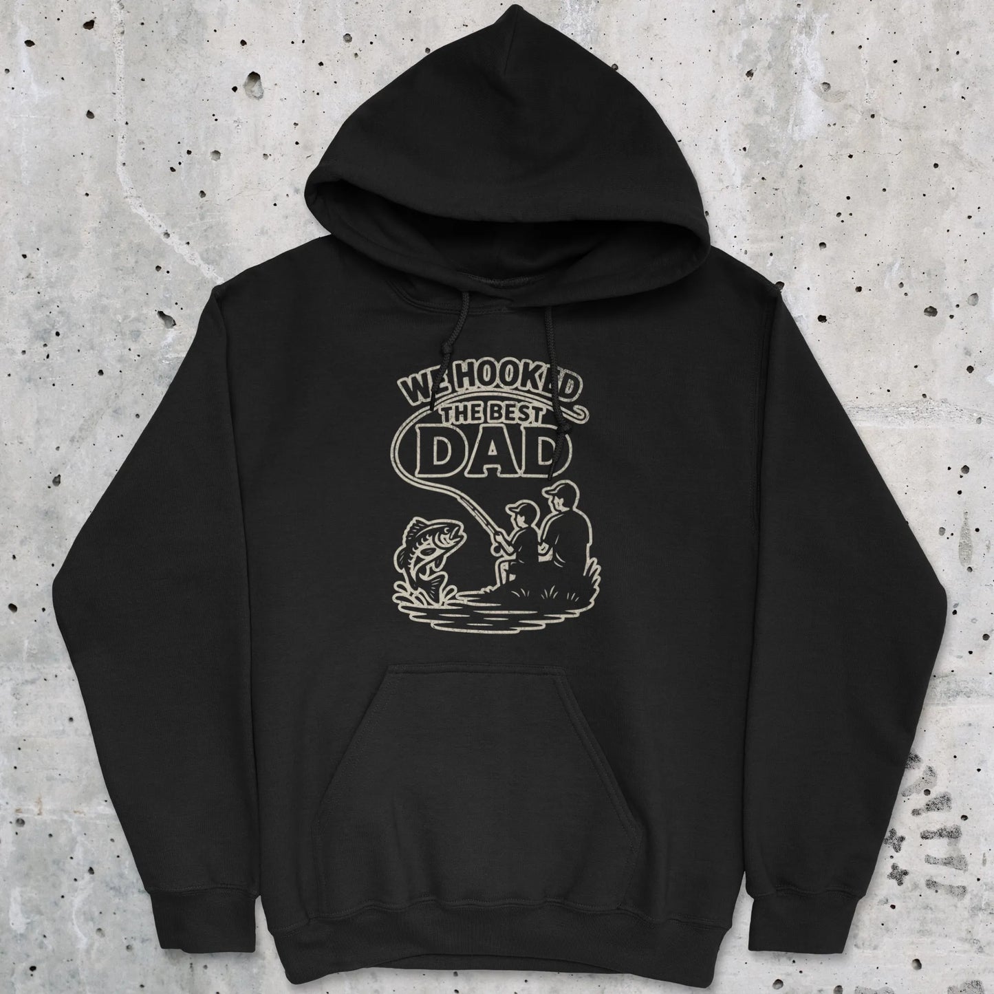 Black, We Hooked the Best Dad Hoodie – fish-room