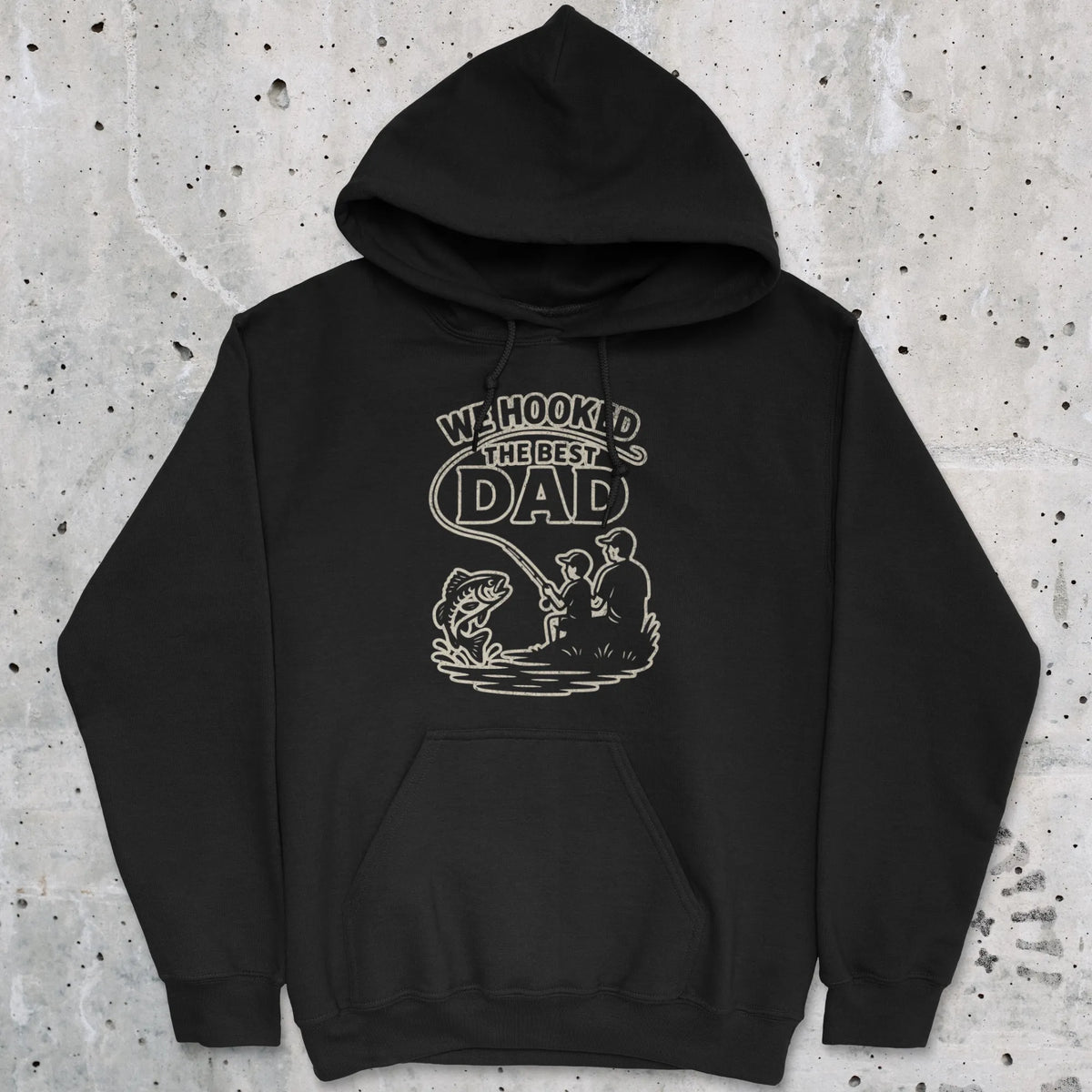 Black, We Hooked the Best Dad Hoodie – fish-room