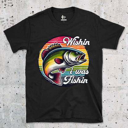Black, Wishin' I was Fishin' Tee – fish-room