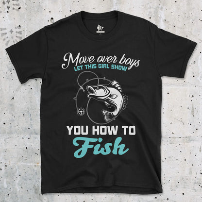 Move Over Boys Tee Black T-Shirt