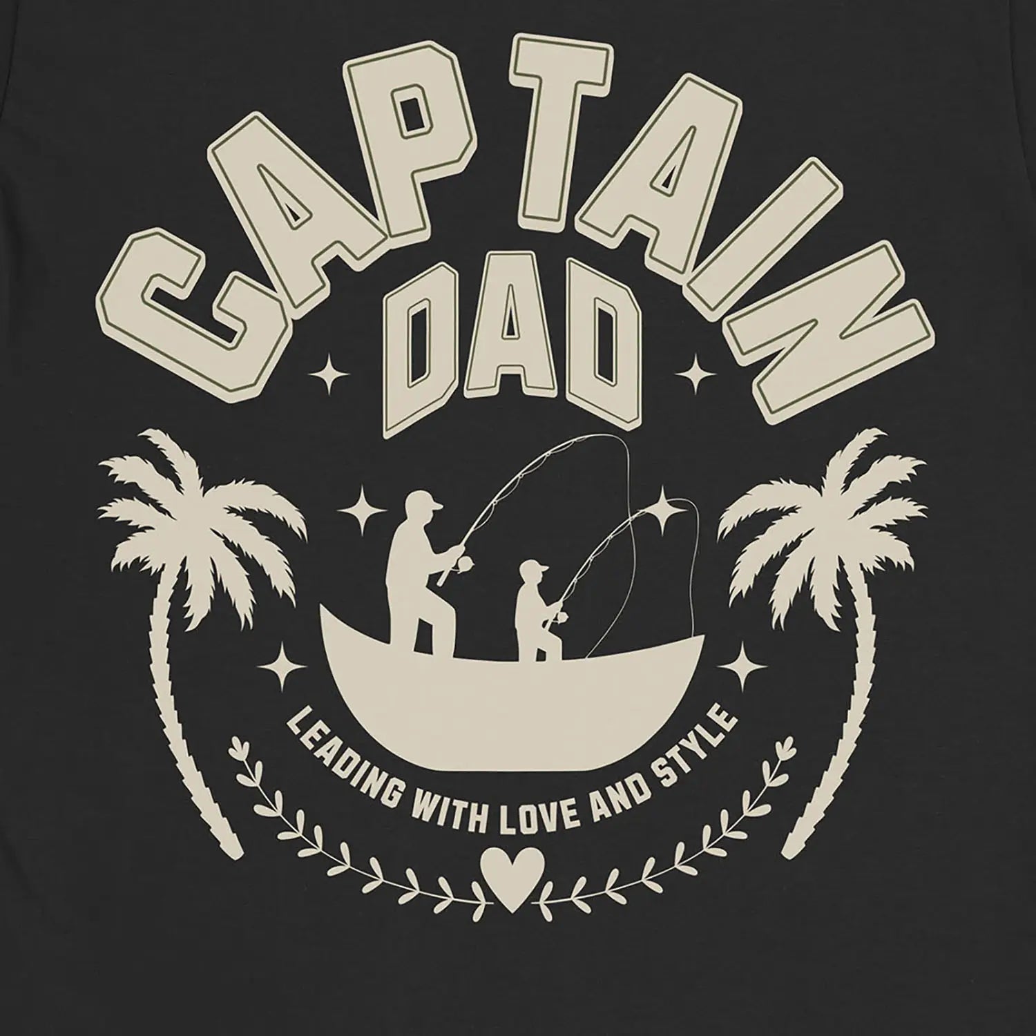 Black, Captain Dad Tee – fish-room