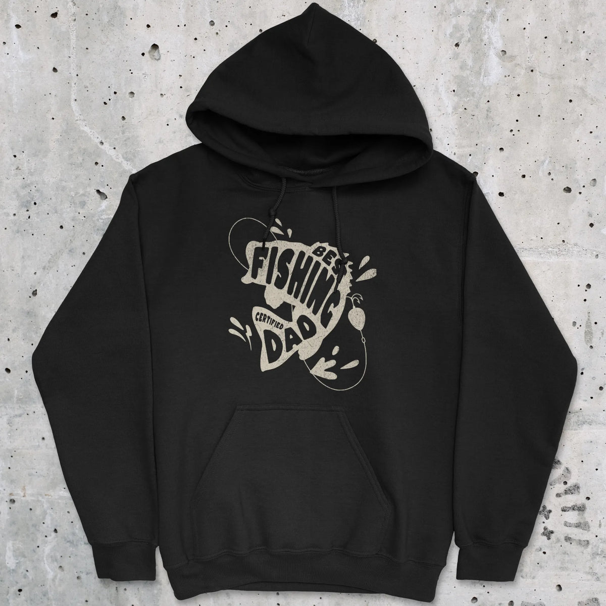 Black, Certified Best Fishing Dad Hoodie – fish-room