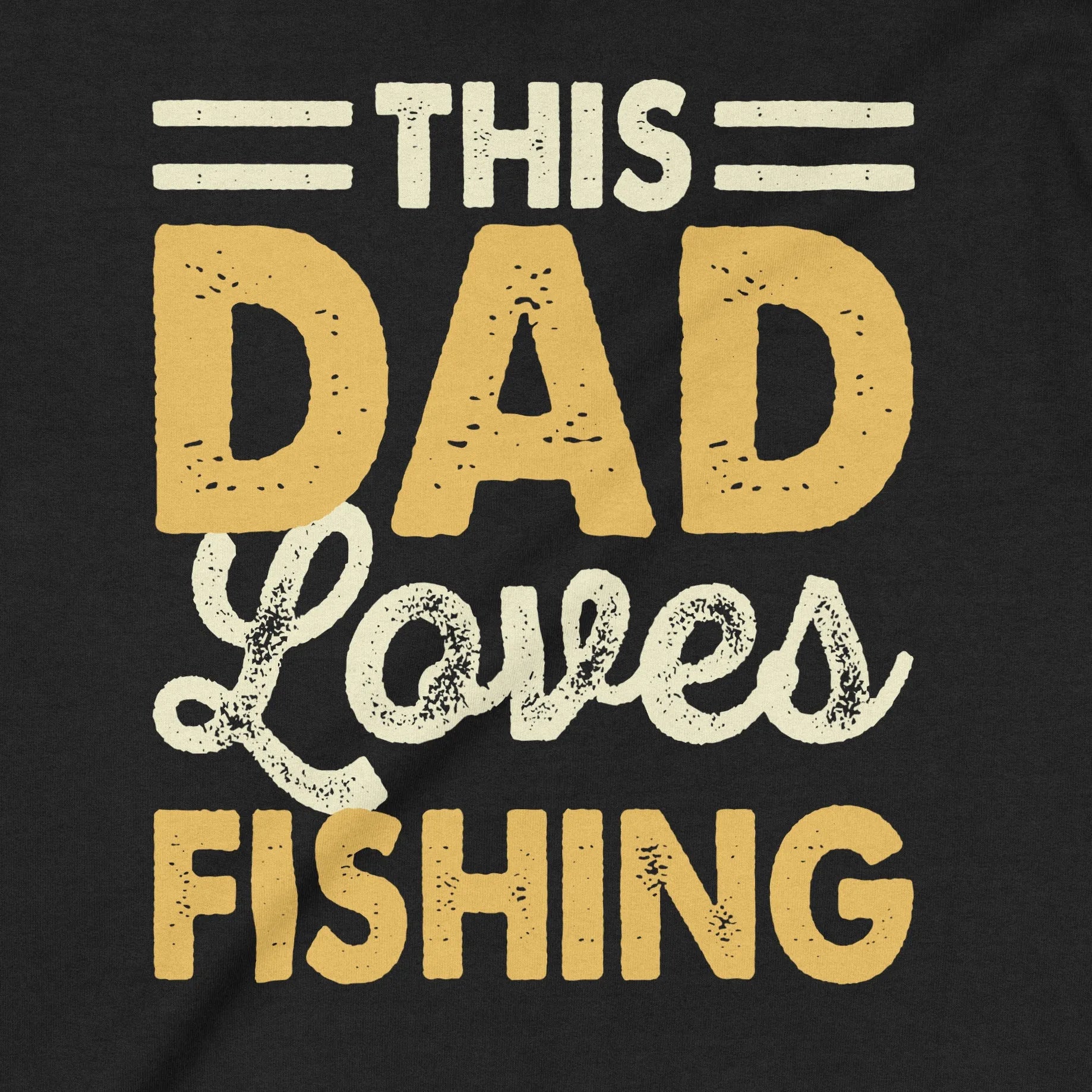Black, This Dad Loves Fishing Crewneck Sweatshirt – fish-room