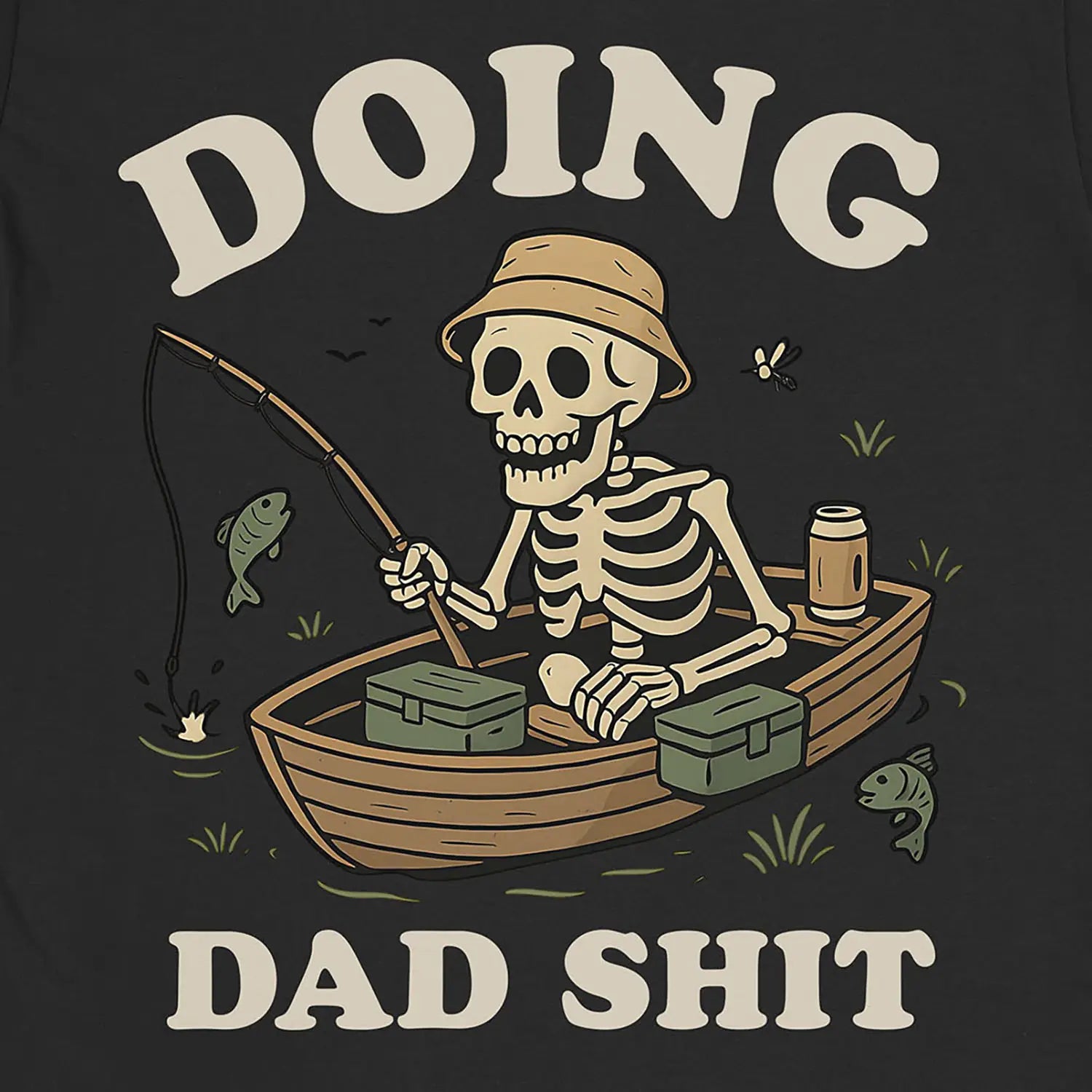 Black, Doing Dad Shit Tee – fish-room