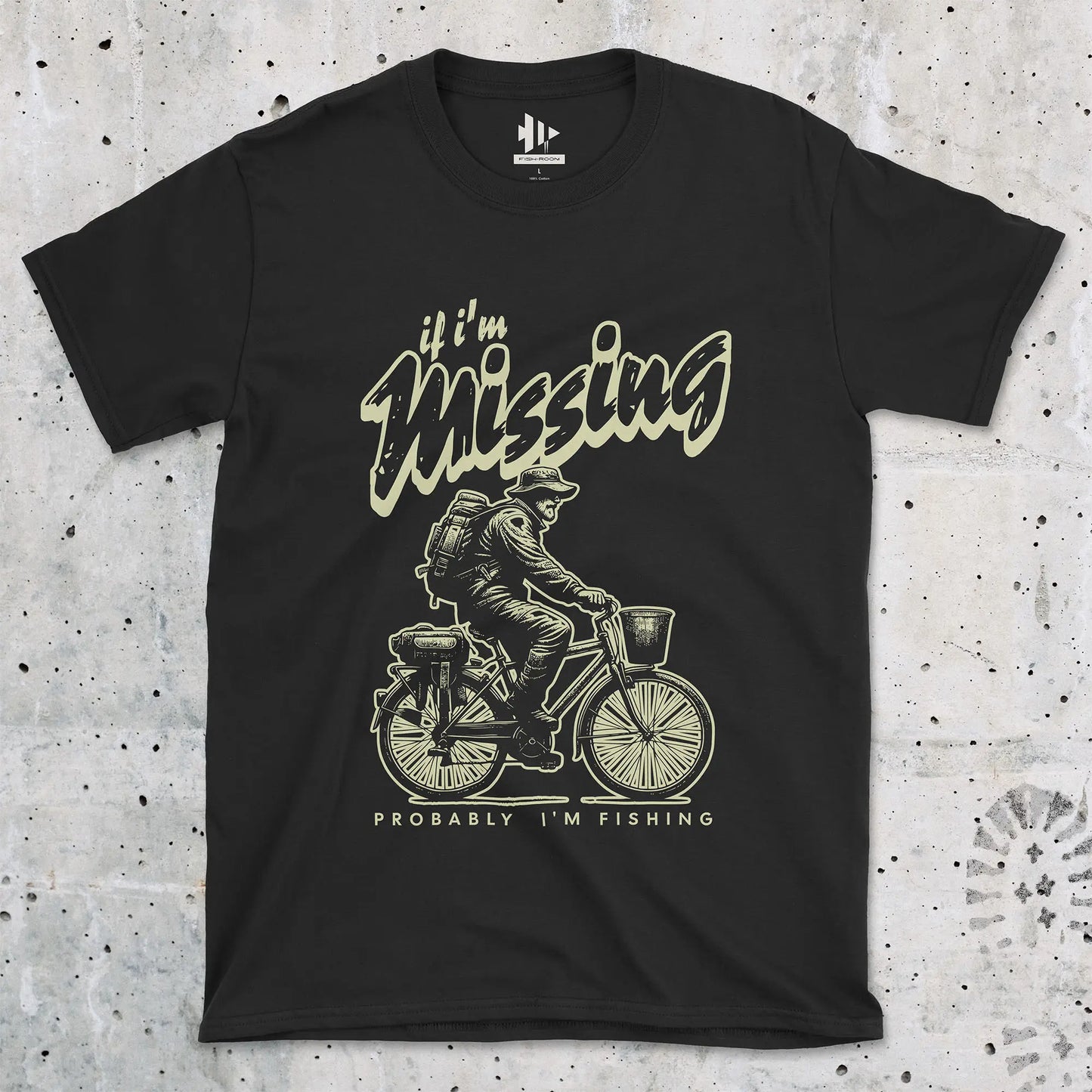 Black, If I'm Missing, Probably I'm Fishing Tee – fish-room