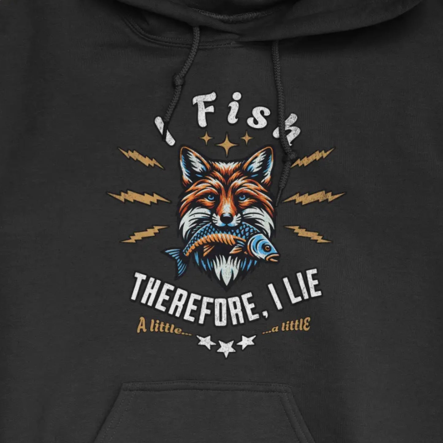 Black, I Fish, Therefore I Lie... A Little Hoodie – fish-room
