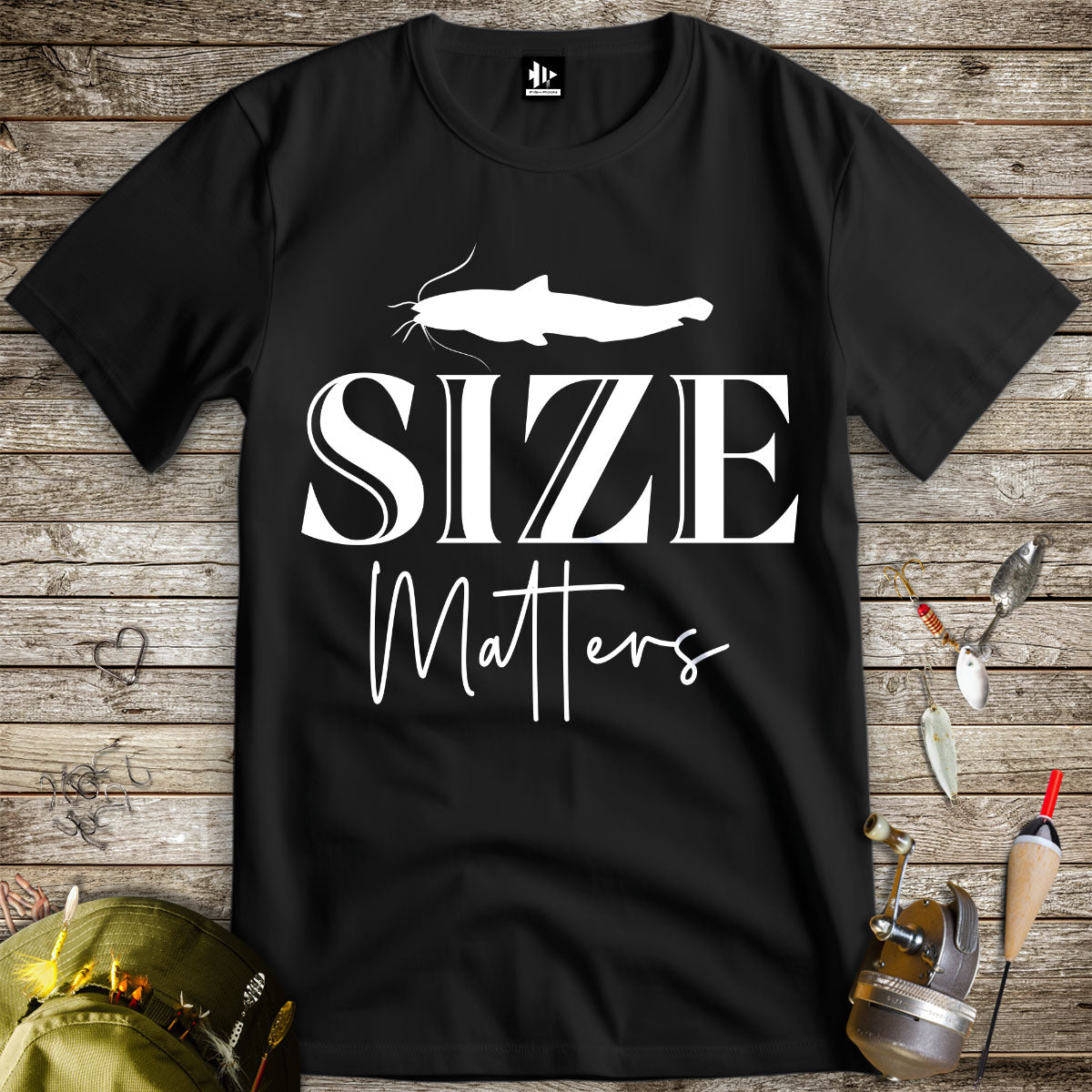 Size Matters Tee-funny fishing t shirt-FISH-ROOM LLC