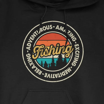Black, Adventurous Fishing Hoodie – fish-room