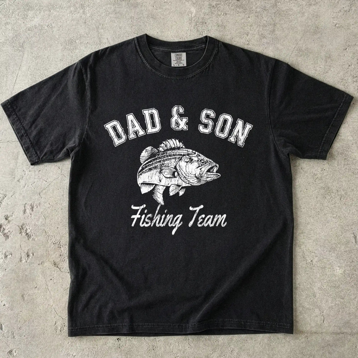 Dad and Son Fishing Team Tee