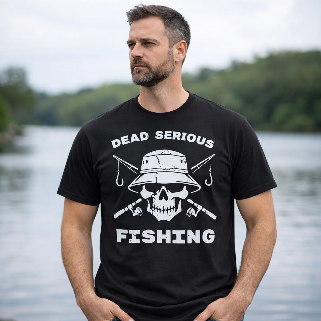 Black, Dead Serious Fishing Tee – fish-room
