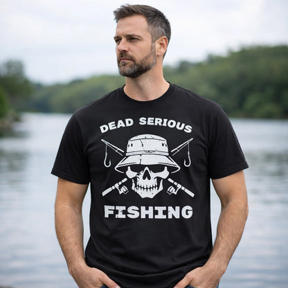 Black, Dead Serious Fishing Tee – fish-room
