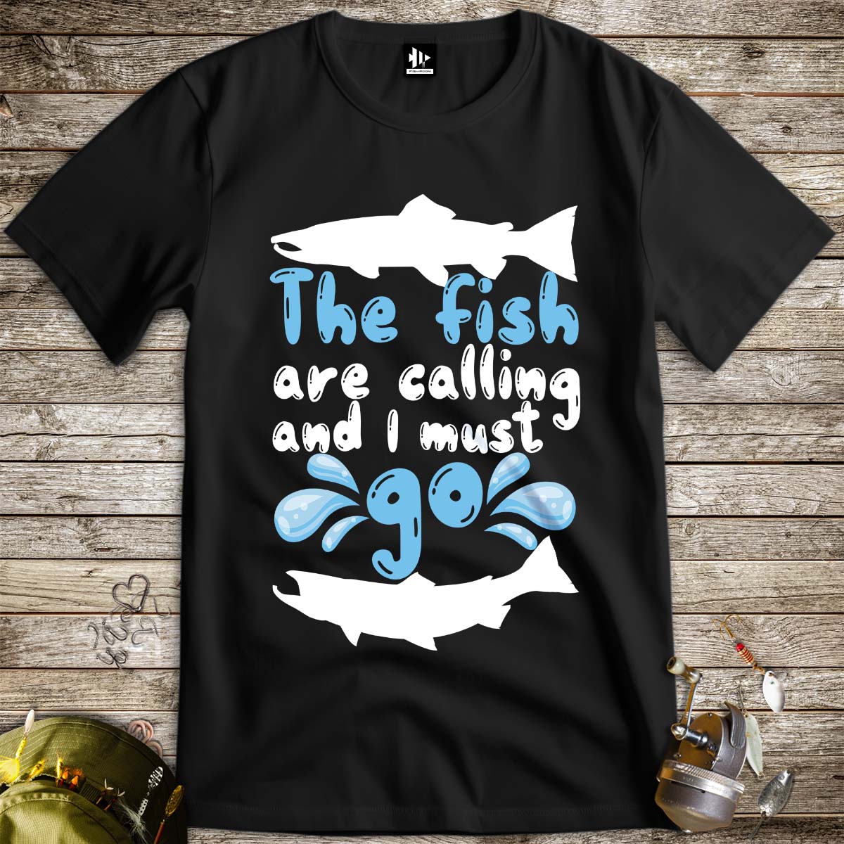 The Fish are Calling Tee-funny fishing t shirt-FISH-ROOM LLC