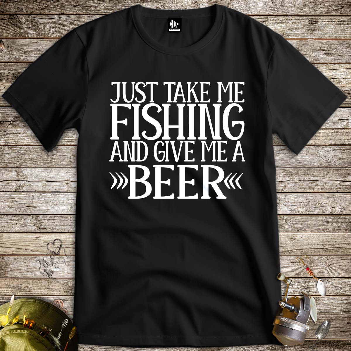 Just Take Me Fishing Tee-funny fishing t shirt-FISH-ROOM LLC