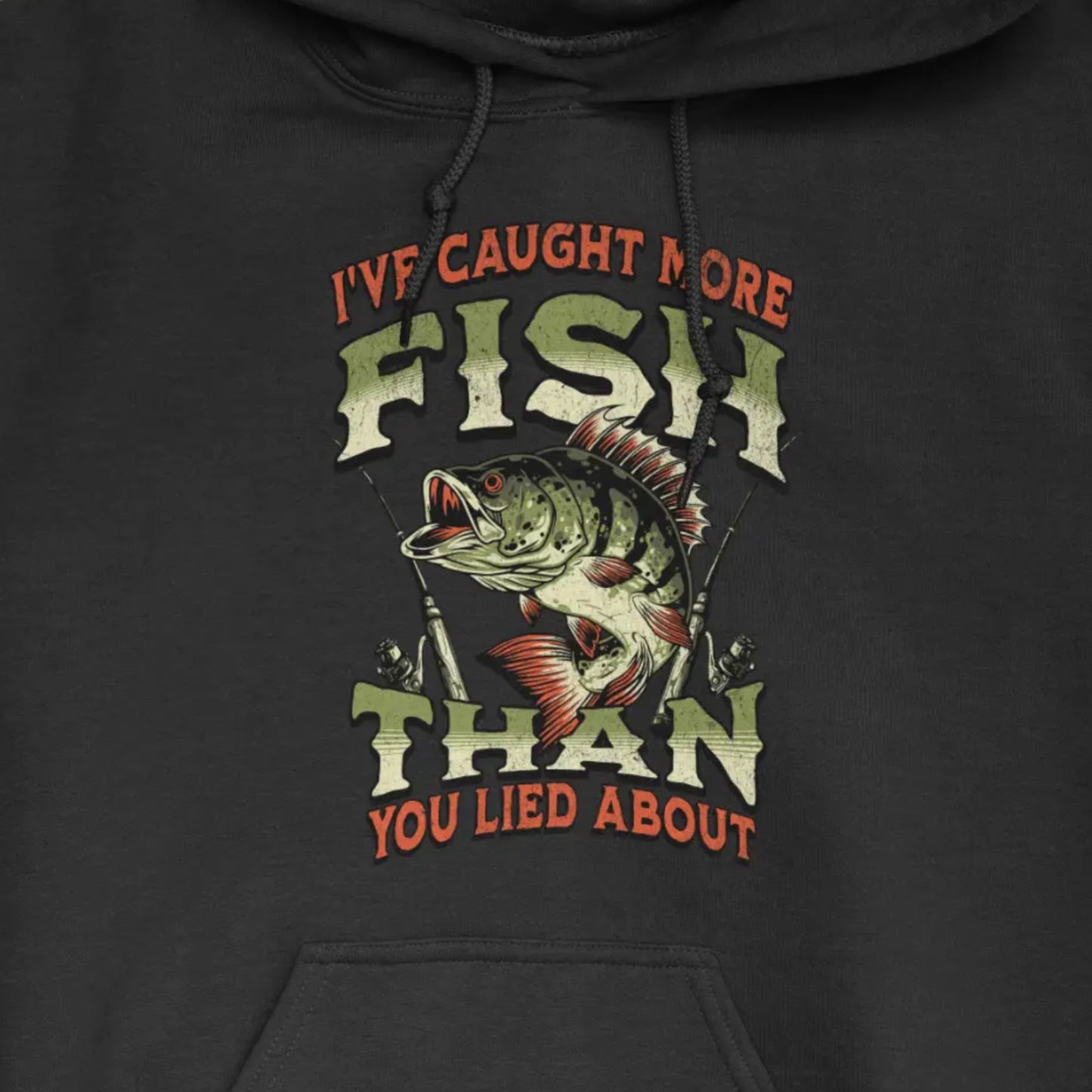 Black, I've Caught More Fish Than You've Lied About Hoodie – fish-room