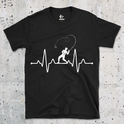 Black, Fisherman's Heart Line Tee – fish-room