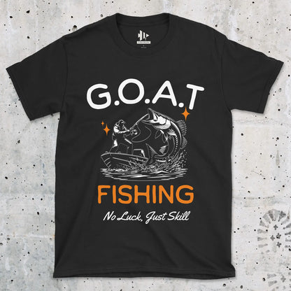 Black, GOAT Fishing Tee – fish-room