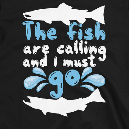 Black, The Fish are Calling Tee – fish-room