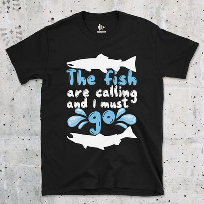 Black, The Fish are Calling Tee – fish-room