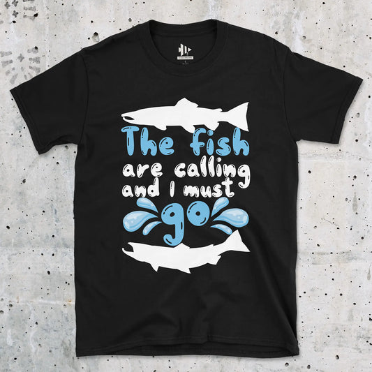 Black, The Fish are Calling Tee – fish-room