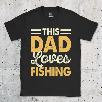 Black, This Dad Loves Fishing Tee – fish-room