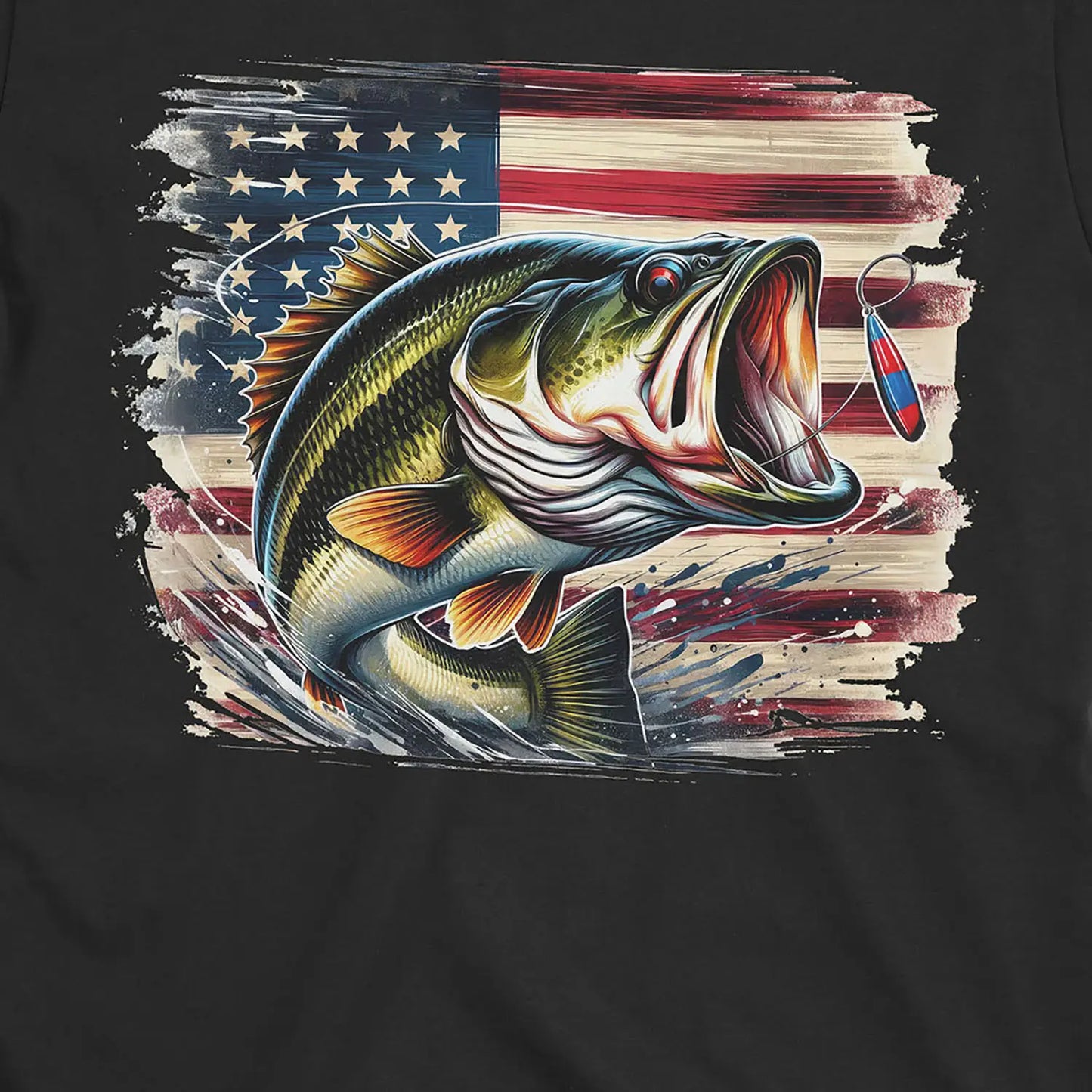 American Bass Tee Black T-Shirt