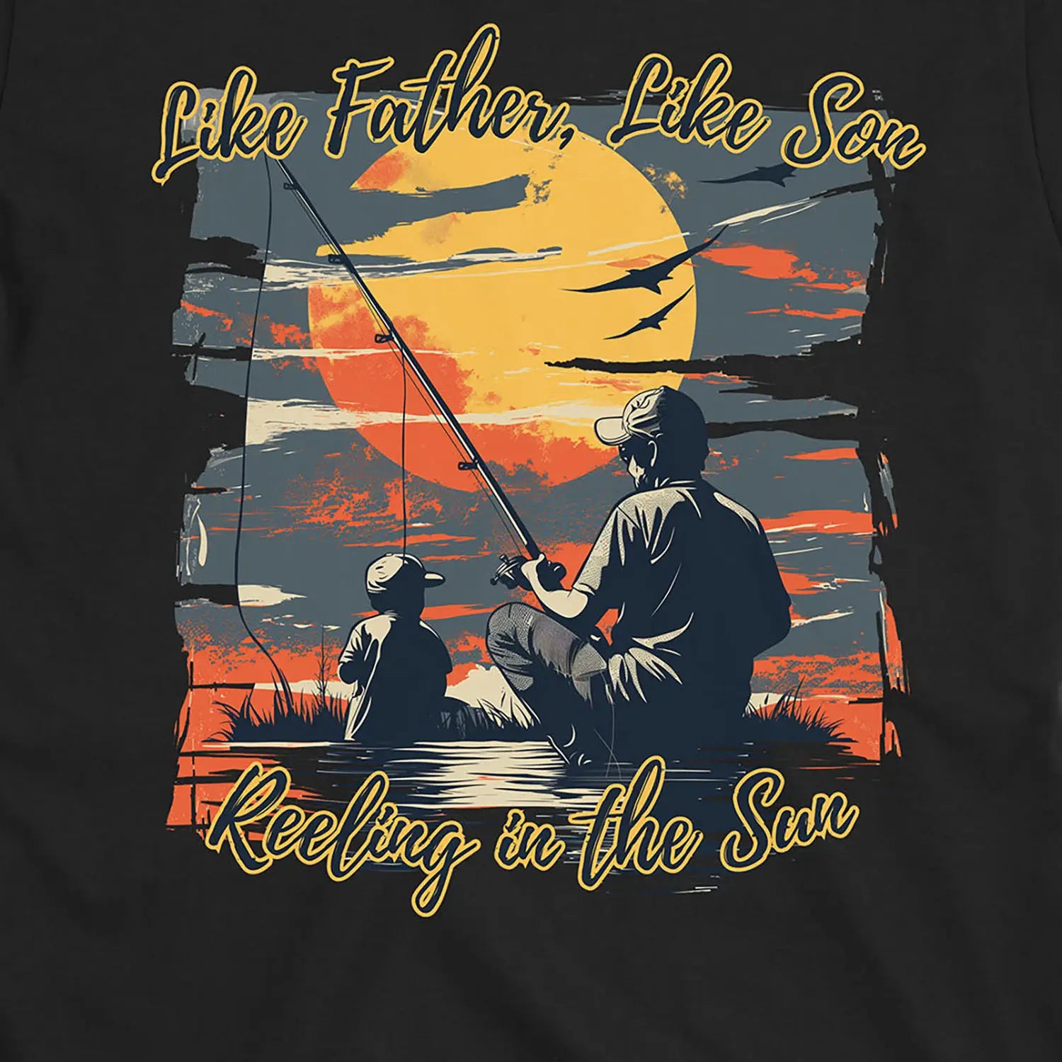 Black, Like Father Like Son Tee – fish-room
