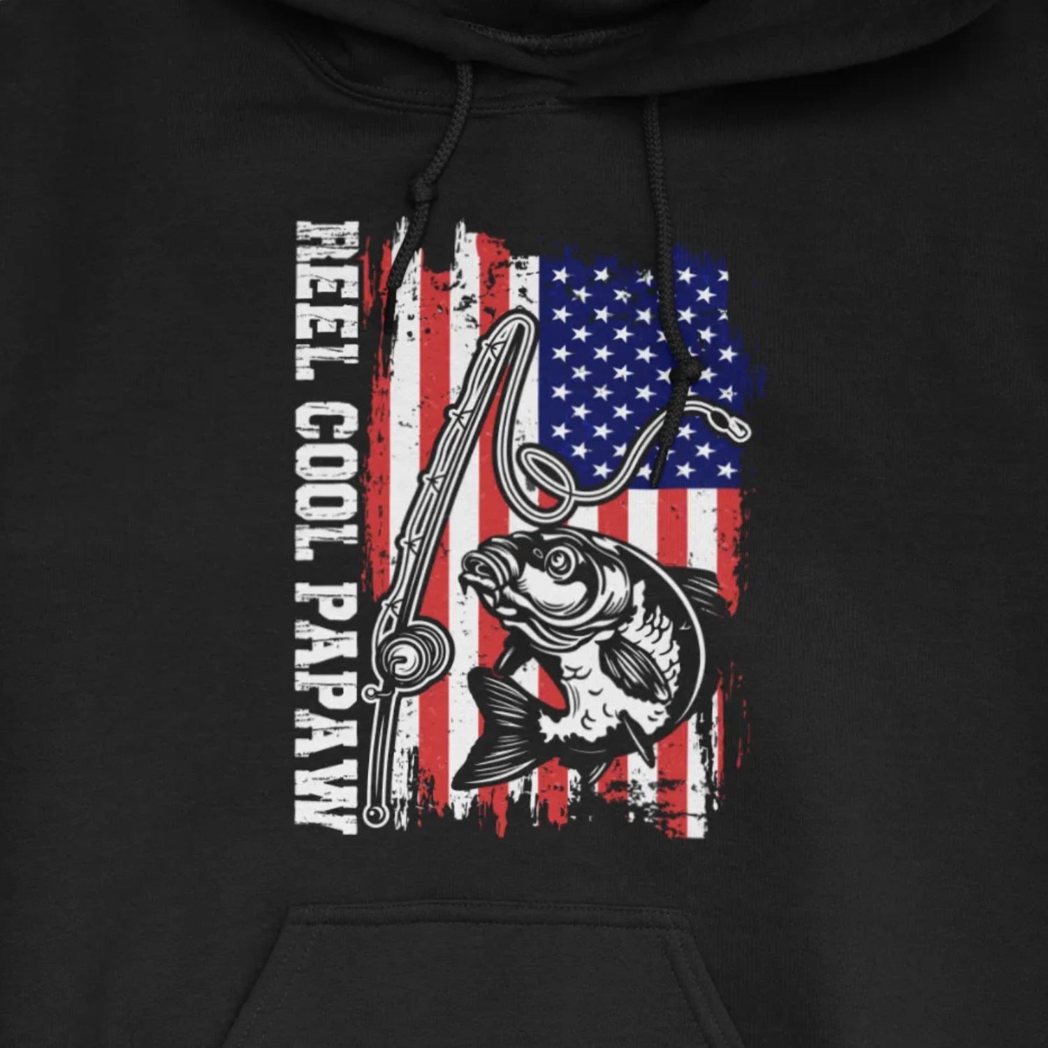 Black, Reel Cool Papaw Hoodie – fish-room