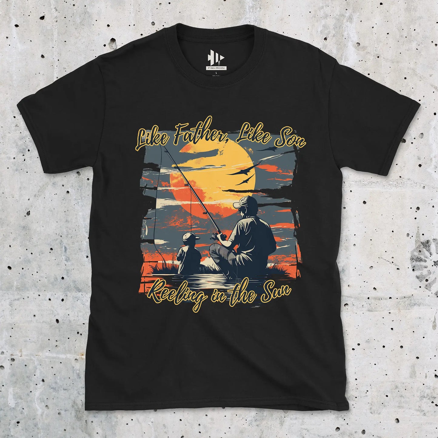 Black, Like Father Like Son Tee – fish-room