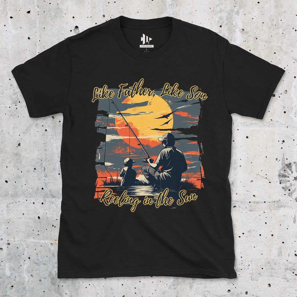 Black, Like Father Like Son Tee – fish-room