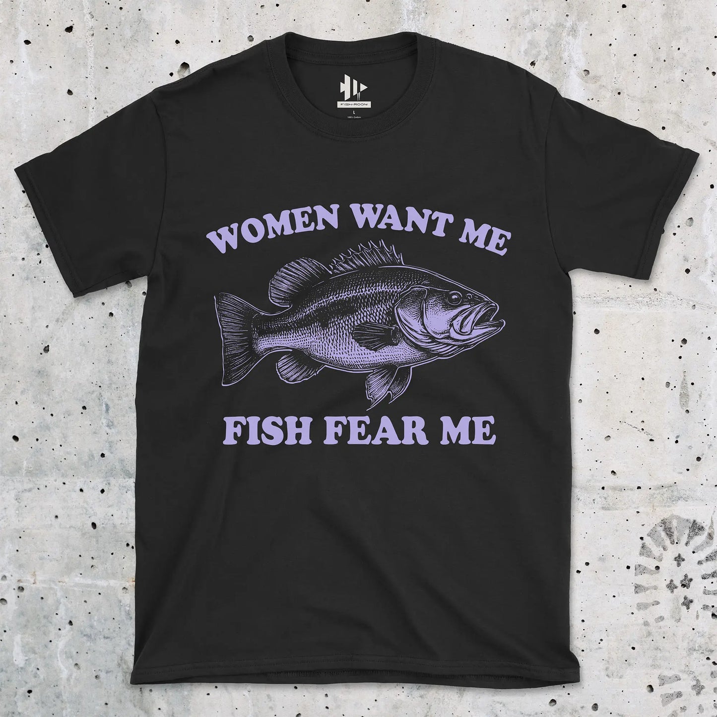 Black, Women Want Me Fish Fear Me Tee – fish-room