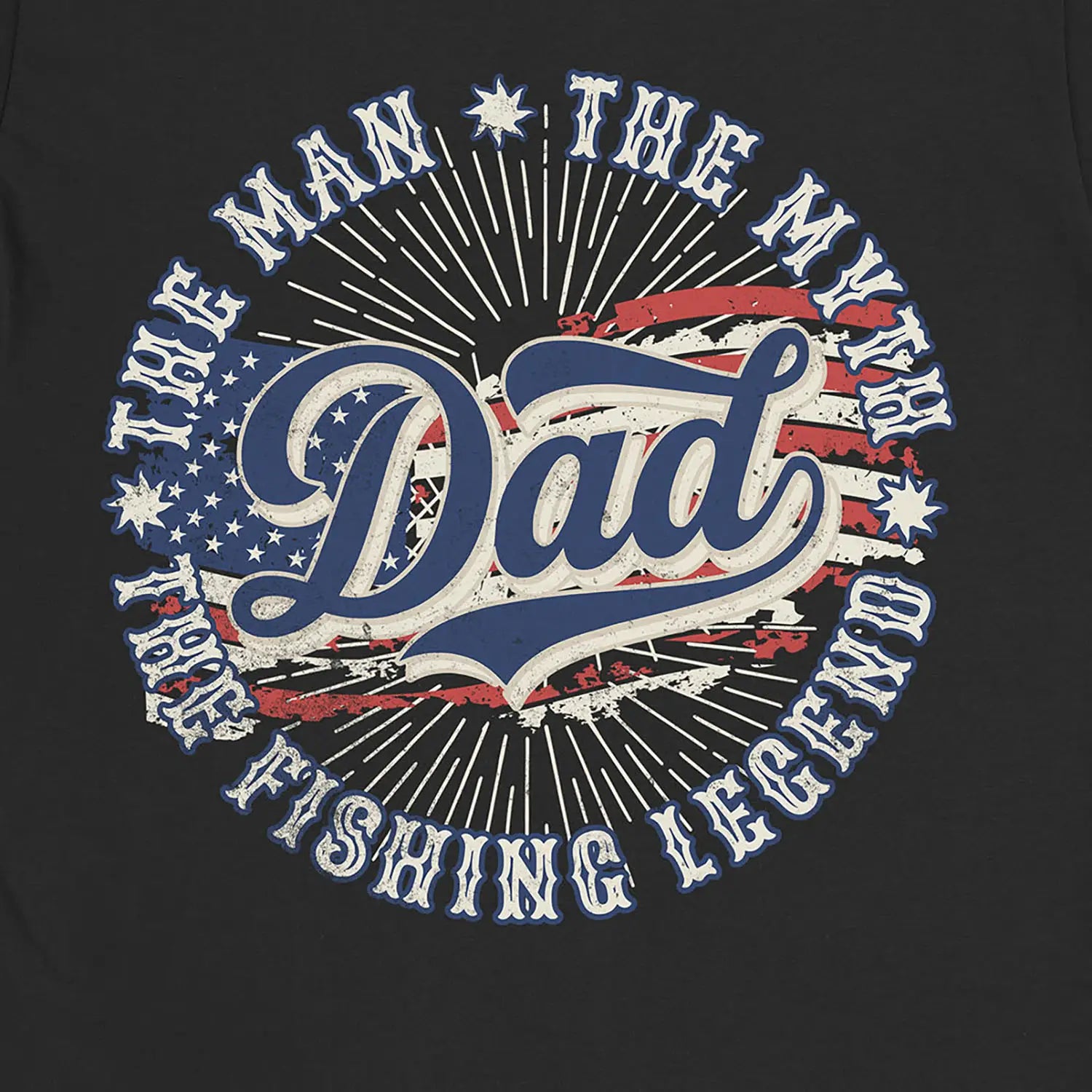 Black, Legendary Dad Fishing Tee – fish-room