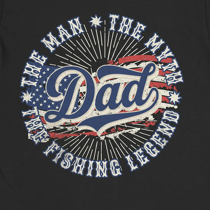 Black, Legendary Dad Fishing Tee – fish-room