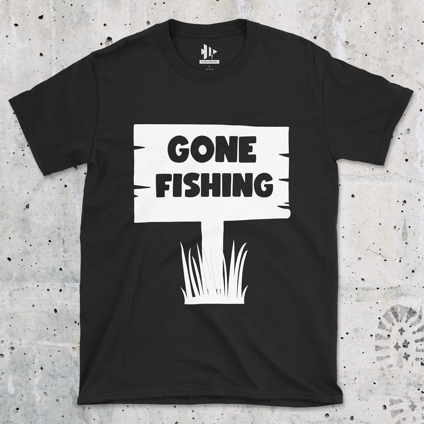 Black, Gone Fishing Tee – fish-room