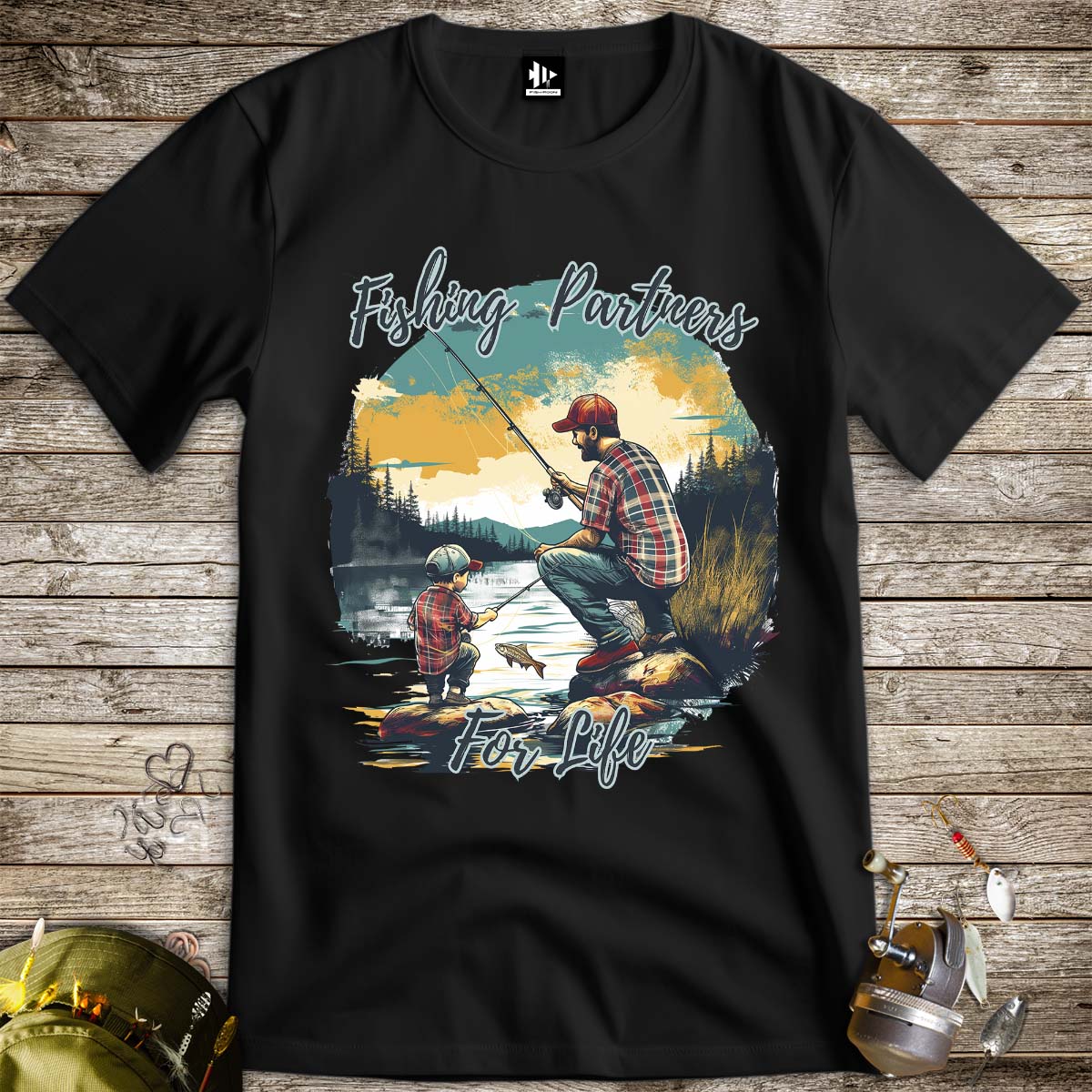 Fishing Partners for Life Tee-funny fishing t shirt-FISH-ROOM LLC